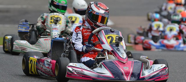 Tom racing at European Karting Championships