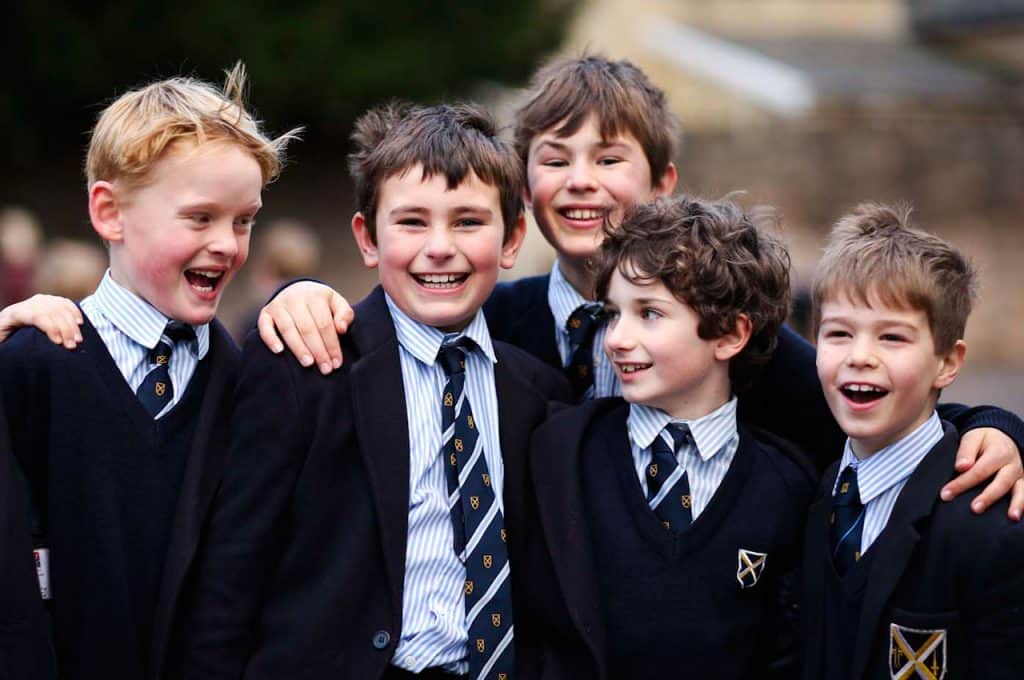 Group Of Boys Laughing Wells Cathedral School