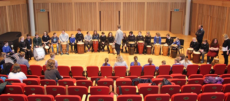 Percussion Workshop in Cedars Hall