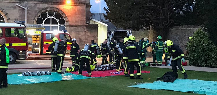 Emergency Services Training Exercise at Wells