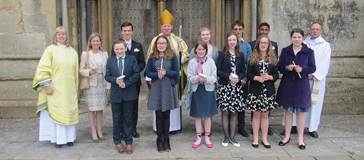 2017 Confirmation Group at Wells Cathedral