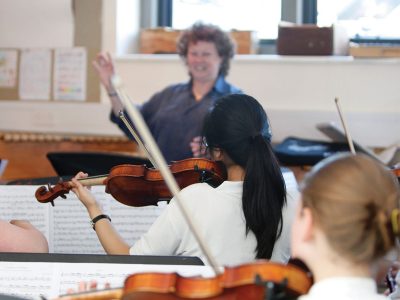 Violin Practice at Wells Music School UK