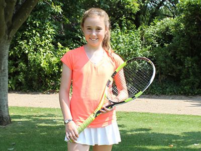 Mimi, U12 Somerset Tennis Player