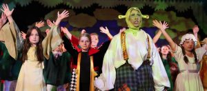 Children performing Shrek at our Independent Prep School in Somerset