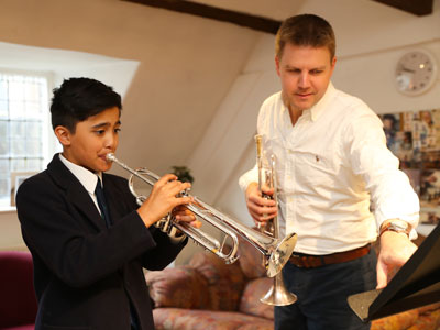 Ross Brown, Brass Co-ordinator at our Specialist Music