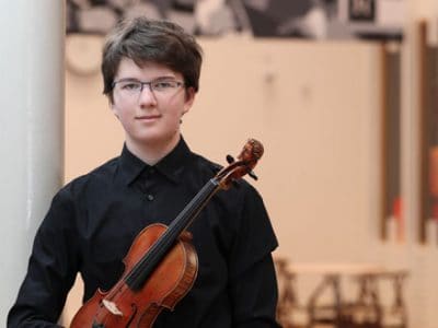Dawid Kasprzak, violin specialist, participated in the Menuhin Competition Richmond 2021