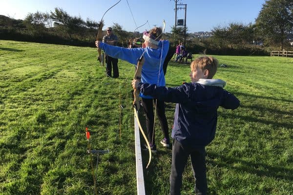 Children doing Archery