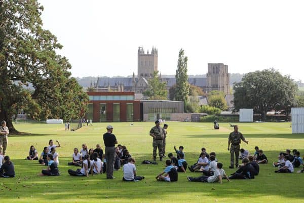 CCF and cricket on Cedars Field