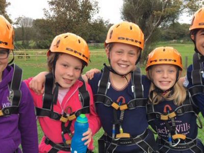Group of pupils at Wells Prep School trip to Skern Lodge 2021