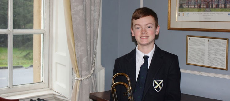 Morgan - trombonist at our specialist Music School in the UK