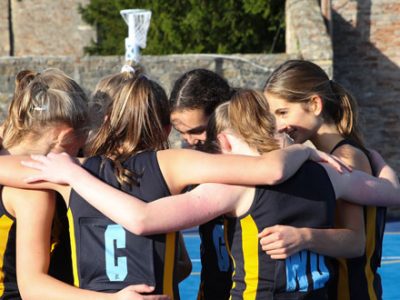 Netballers at our Independent Senior School in Wells, Somerset