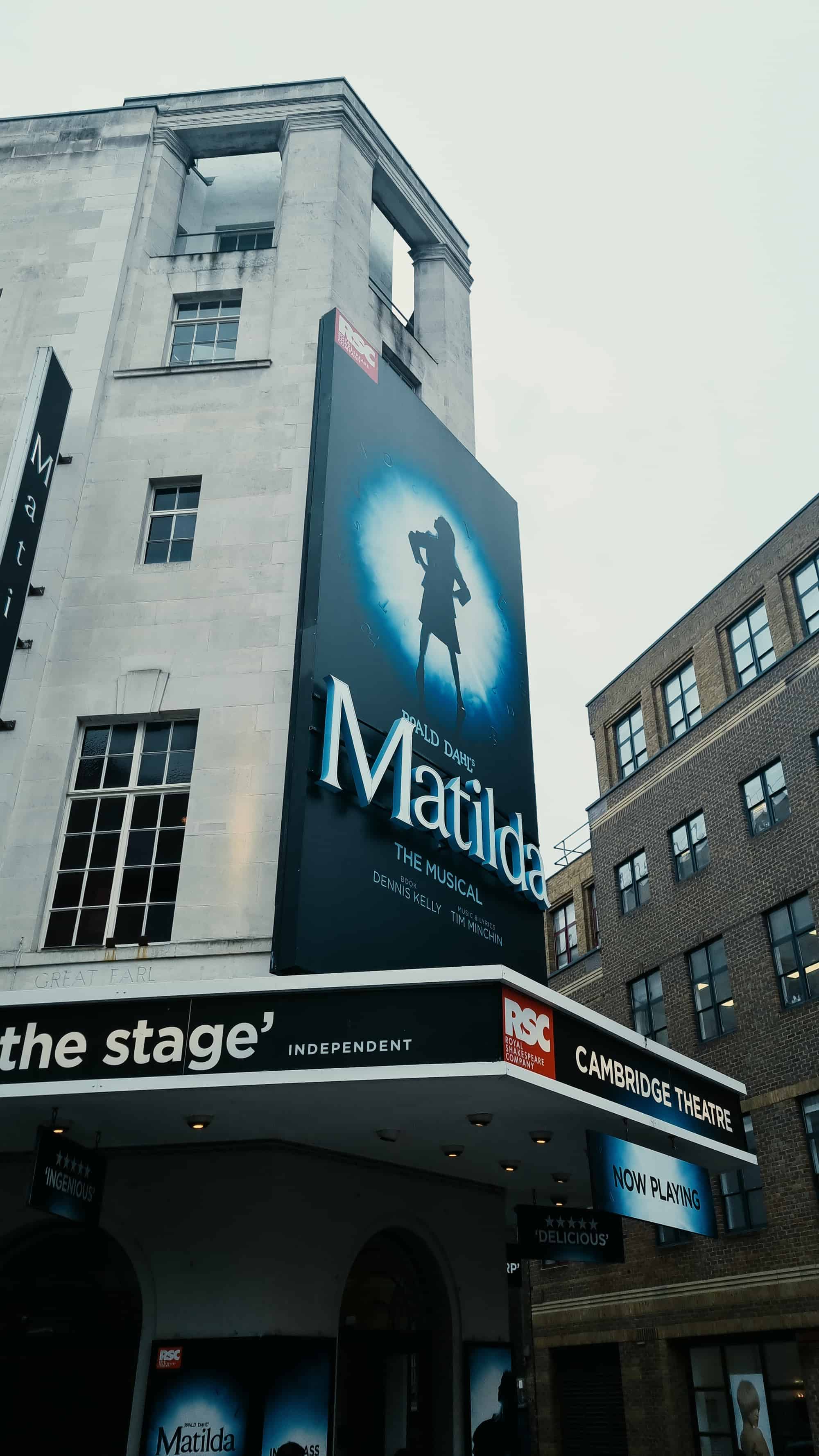 Matilda The Musical Cambridge Theatre London West End Royal Shakespeare Company WCS Independent School Somerset