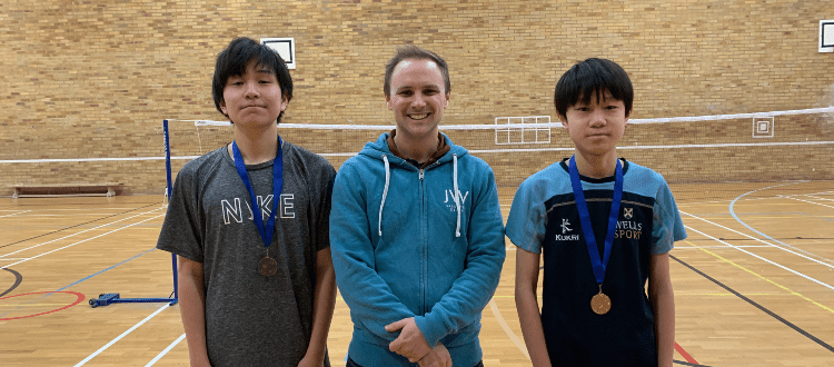 Badminton Somerset Association Tournament Adam Feather WCS Independent School