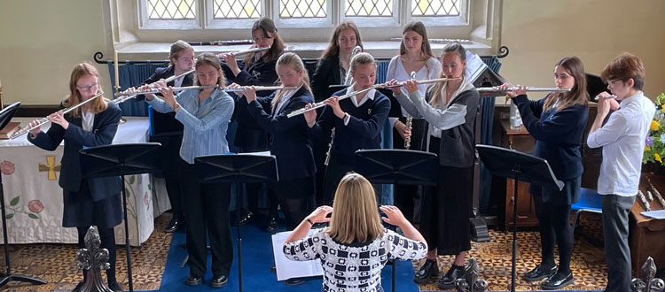 Wells Cathedral Independent School Somerset WCS Almshouses Flute Ensemble