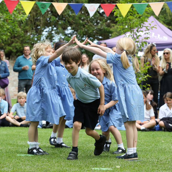 Children dancing at our Independent Prep School Family Exhibition Morning