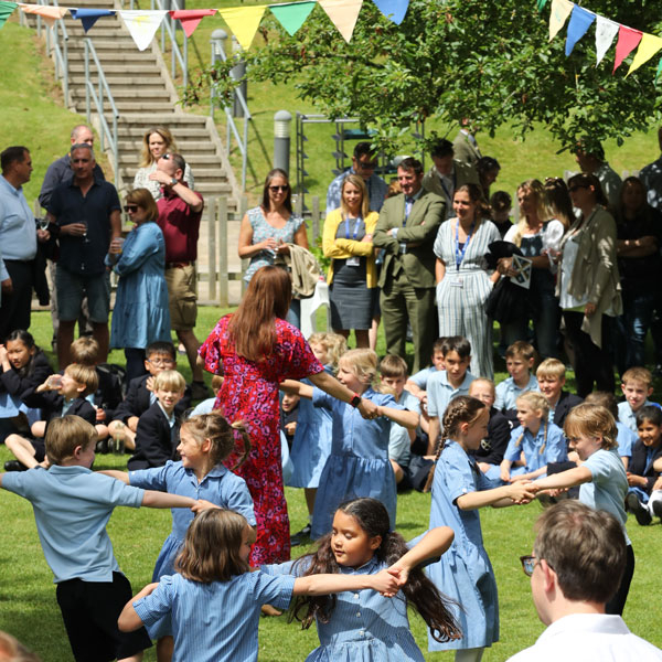 Children dancing at our Independent Prep School Family Exhibition Morning