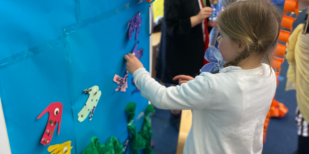 Underseas art project at our Independent Pre-Prep in Wells, Somerset