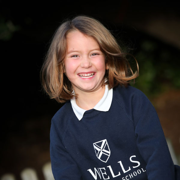 girl playing at our Independent Pre-Prep in Wells Somerset