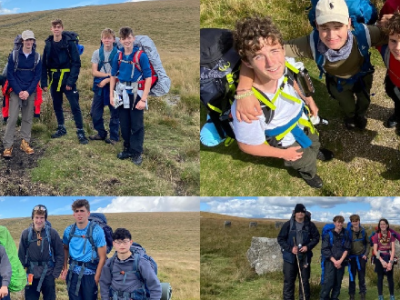 Silver DofE Qualifying Expedition on Dartmoor WCS Wells Cathedral Independent School Somerset England