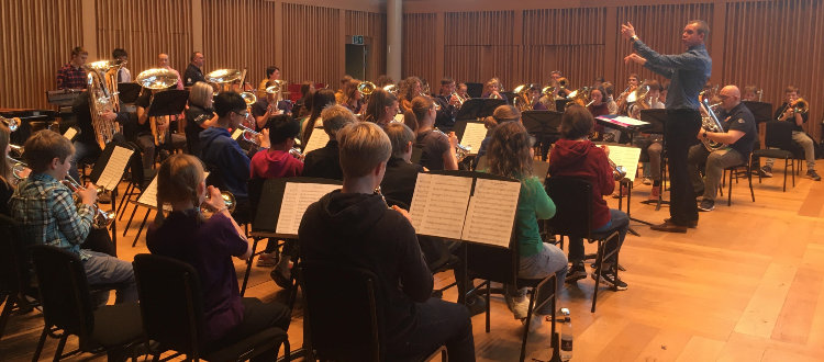 Cory Brass Band Workshop WCS Wells Cathedral Independent School Somerset England