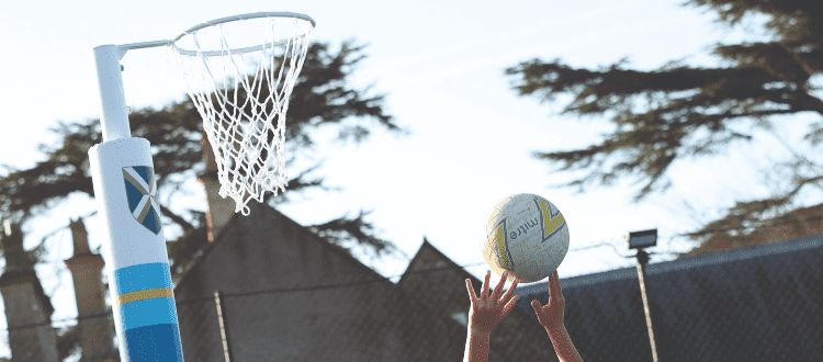 Netball WCS Wells Cathedral Independent School Somerset England