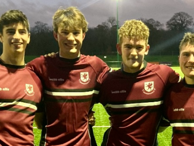 Four Wells Players Represent Somerset in County Rugby Match WCS Wells Cathedral Independent School Somerset England