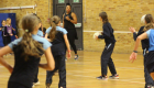 Netball with Eboni Usoro-Brown WCS Wells Cathedral Independent School Somerset England WCS