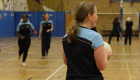 Netball with Eboni Usoro-Brown WCS Wells Cathedral Independent School Somerset England WCS