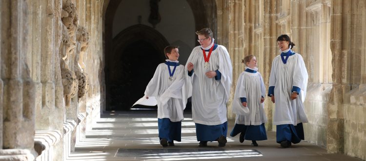 Choristers at Wells Cathedral School