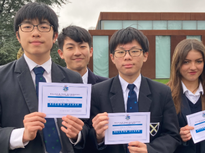 Team Maths challenge at Millfield Wells Cathedral School WCS an Independent Prep in Somerset England