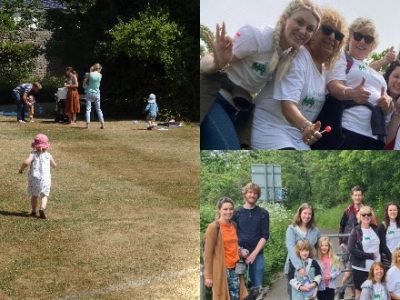 Charity walk in memory of Ottie WCS Wells Cathedral School Independent Pre-Prep Somerset England