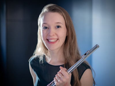 Emma Halnan, Flute teacher at our specialist music school in Wells, England