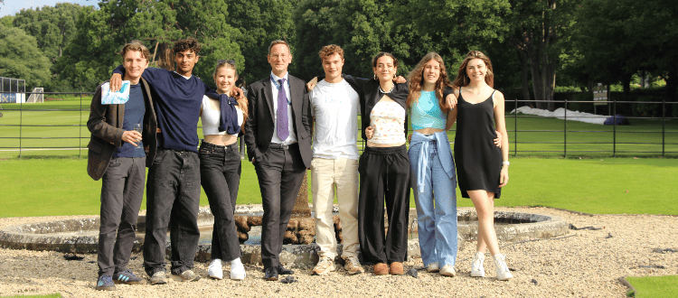 A level results day 2023 WCS Wells Cathedral School independent prep Somerset England
