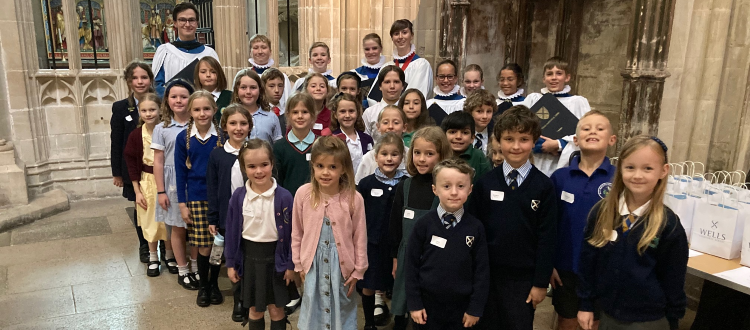 Experiencing Chorister life: Wells Cathedral welcomes aspiring Choristers for ‘an afternoon in the life’ WCS Independent Prep School Somerset England