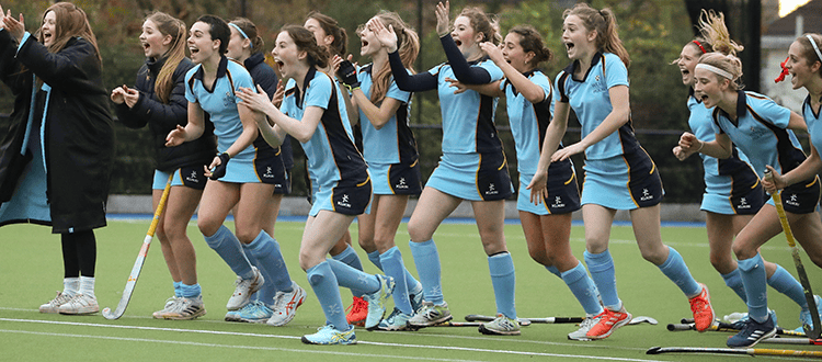 Girls' Hockey 1st XI progress in England Hockey Cup WCS Wells Cathedral School Independent Prep Somerset