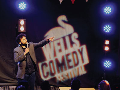 Performance at Wells Comedy Festival
