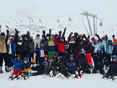 Ski trip to Les Menuires WCS Wells Cathedral School Independent Prep Somerset England