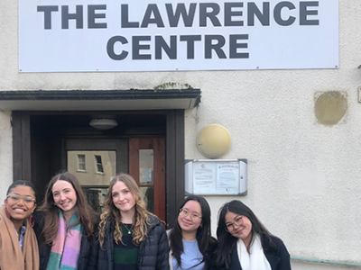 Lower Sixth pupils volunteer at The Lawrence Centre WCS Wells Cathedral School Independent Prep Somerset England