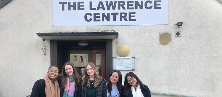 Lower Sixth pupils volunteer at The Lawrence Centre WCS Wells Cathedral School Independent Prep Somerset England