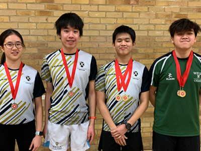Wells Badminton players take home medals WCS Wells Cathedral School Independent Prep Somerset England
