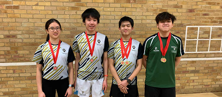 Wells Badminton players take home medals WCS Wells Cathedral School Independent Prep Somerset England