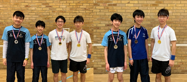 Badminton players’ tournament success WCS Wells Cathedral School Independent Prep Somerset England