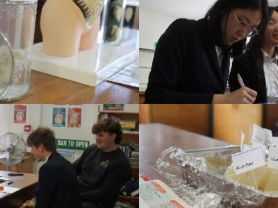 Lower Sixth Psychologists dissect brains WCS Wells Cathedral School Independent Prep Somerset England