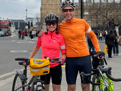Audrey's charity cycle WCS Wells Cathedral School Independent Prep Somerset England