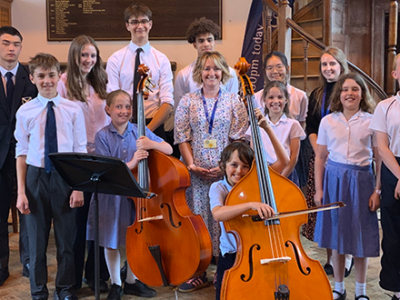 Double Bass afternoon WCS Wells Cathedral School Independent Prep Somerset England