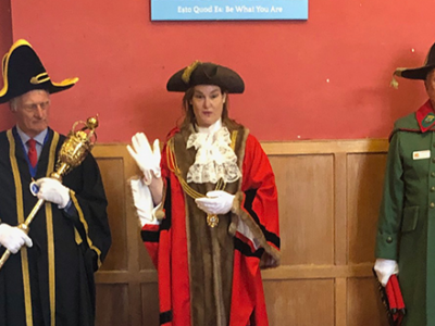 From the Town Hall to the School Hall: the Mayor makes the grade! WCS Wells Cathedral Independent Prep Somerset England