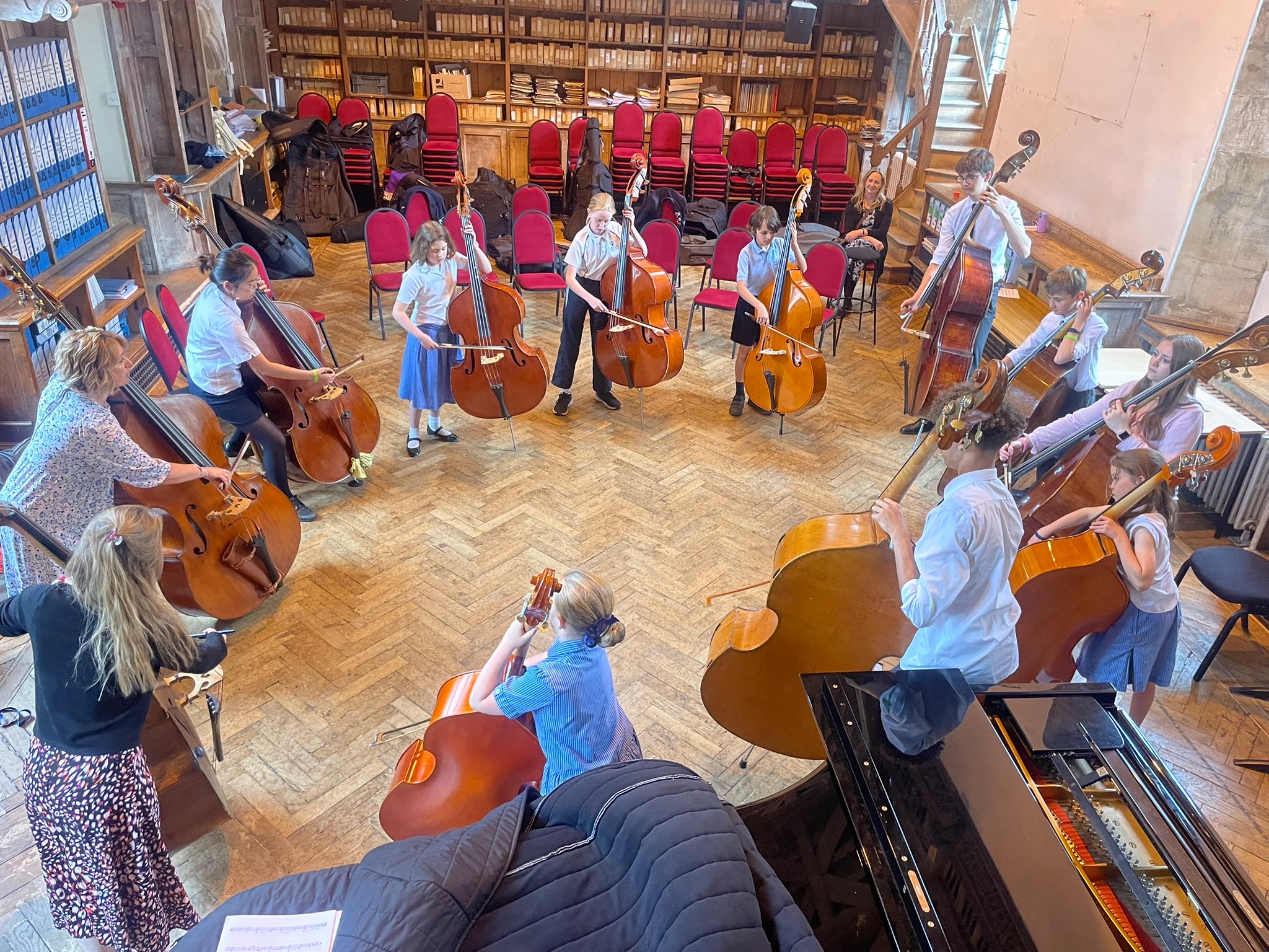 Double Bass afternoon WCS Wells Cathedral School Independent Prep Somerset England