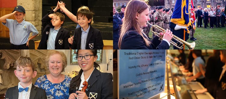 VE Day collage WCS Wells Cathedral School Independent Prep Somerset England