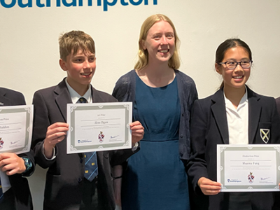 University of Southampton Awards Ceremony WCS Wells Cathedral School Independent Prep Somerset England
