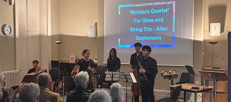 Emma and friends deliver charity evening WCS Wells Cathedral School Independent Prep Somerset England